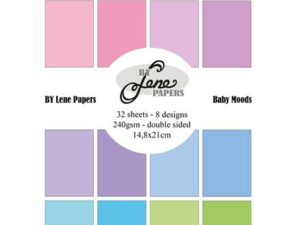 BLP961 By Lene Papirblok A5, Solid Colours - Baby Moods