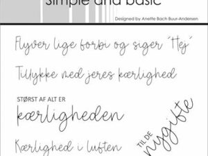 SBC181 Simple and Basic Clearstamp, Kærlighed i luften