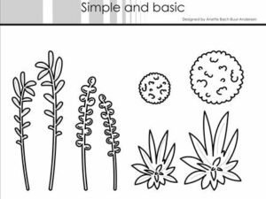 SBD432 Simple and Basic die, Plants And Sterms - Planter & Blomsterstængler