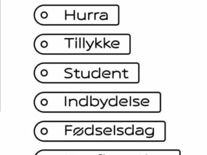 SBD435 Simple and Basic die, Danish Tag Texts - Tags med Danske Tekster