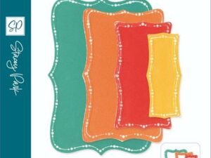 666552 Sizzix Die Stacey Park - Fanciful Framelits - Doris Dotted Top Note