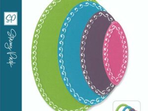 666551 Sizzix Die Stacey Park - Fanciful Framelits - Clare Classic Ovals