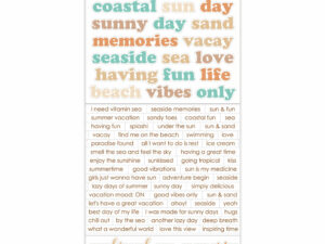 MT-COA-13 Mintay Papers - Paper Stickers - Coastal Memories - Words