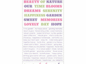 MT-LIL-13 Mintay Papers - Paper Stickers - Lilac Garden - Words