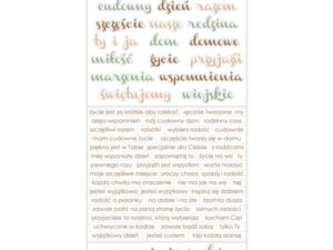 MT-RST-13PL Mintay Papers - Paper Stickers, Polish - Rustic Charms - Words