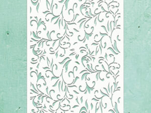 MTK-STEN-32 Mintay Stencil, Floral Swirls