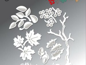 BLD1674 By Lene Die Cut/Emb, Leaves and Branches - Grene & Blade
