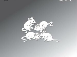 BLD1678 By Lene Die Cut/Emb, Mice - Mus