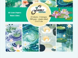BLP252 By Lene Papirblok A5, Water Lilies