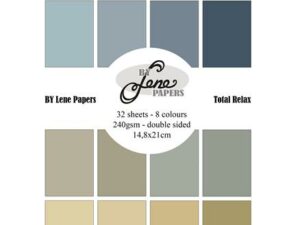BLP964 By Lene Papirblok A5, Solid Colours - Total Relax