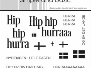 SBC182 Simple and Basic Clearstamp, Hip hip hurra
