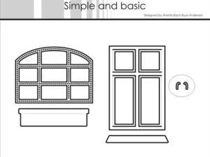 SBD444 Simple and Basic die, Barn Window & Balcony Box - Vinduer