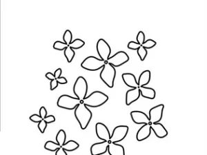 SBD446 Simple and Basic die, Flowers - Blomster