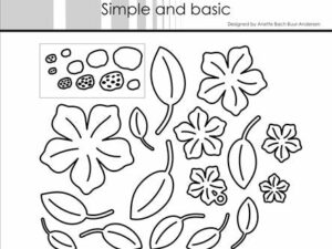 SBD457 Simple and Basic die, Flowers and Leaves - Blomster og Blade #2