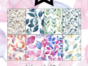 PFA137 Paper Favourites, Papirsblok A5, Iridescent Leaf Texture