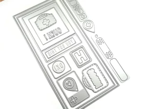 2147 Elizabeth Craft Design Die, Planner Essentials, Pocket Page Fillers 3 - Full Size Postage Stamps