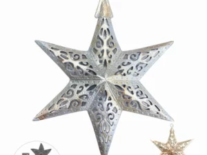 2158 Elizabeth Craft Design Die, Paper Flowers, Joyous Ornament - Stars 2