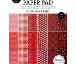SL-ES-PPP207 StudioLight Paper Pad/Papir A5, Pattern - Christmas Reds