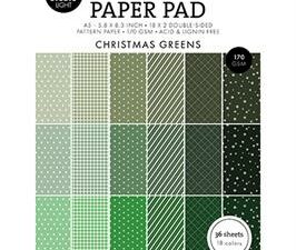 SL-ES-PPP208 StudioLight Paper Pad/Papir A5, Pattern - Christmas Greens