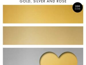 SL-ES-PP210 StudioLight Paper Pad/Papir A5, Foil- Gold, Silver and Rose