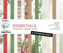 CCL-ES-DPP220 StudioLight Paper Pad, 20,3 x 20,3 cm. - Christmas Story