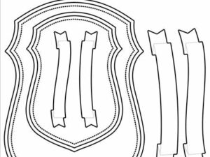 SBD461 Simple and Basic die, Shield w/Banner - Skjold m/banner