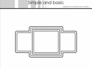 SBD465 Simple and Basic die, Bellybelt, Masculine - Mavebælte, Maskulint