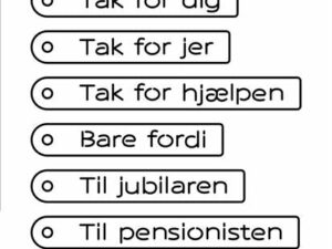SBD469 Simple and Basic die, Danish Tag Texts - Tags med Danske Tekster