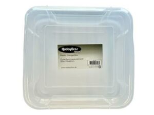 SS122 Hobbygros Storage, Plastic Storage Box - For 15x15cm Paper - Plastkasse til 15 x 15 blokke