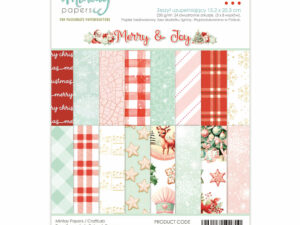 MT-MAJ-11 Mintay Papers 15,2 x 20,3 cm,  Add-On Paper Pad -Merry & Joy 11