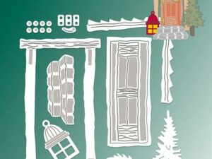 BLD1691 By Lene Die Cut/Emb, Christmas Door - Juledør