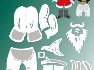 BLD1693 By Lene Die Cut/Emb, Santa's Clothes - Julemandens tøj
