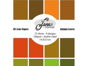 BLP965 By Lene Papirblok A5, Solid Colours - Autumn Leaves