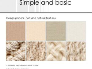 SBP735 Simple and Basic Design Papirblok 30 x 30 cm, Soft And Natural Textures