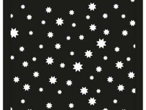 SBM005 Simple and Basic Design Stencil, Stars - Stjerner