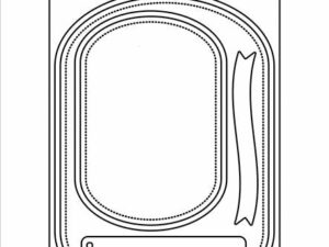 SBD458 Simple and Basic die, A6 Rounded Rectangles - Rund Rectangel