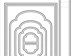 SBD459 Simple and Basic die, Interactive Flip Card A6