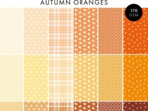 SL-ES-PPP234 StudioLight Paper Pad/Papir A5, Pattern -Autumn Orange