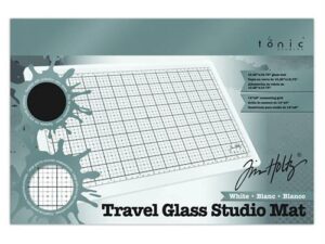 2634E Tonic Studios Tim Holtz Travel Glass Studio Mat White