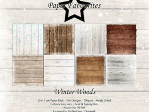 PF509 Paper Favourites, Papirsblok 15x15, Winter Woods