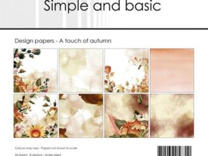SBP538 Simple and Basic Design Papirblok 15 x 15 cm, A Touch Of Autumn