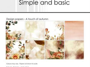 SBP738 Simple and Basic Design Papirblok 30 x 30 cm, A Touch Of Autumn
