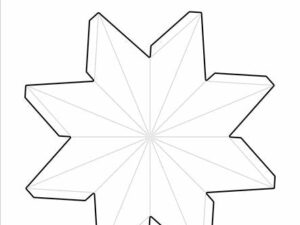 SBD477 Simple and Basic die, Star Ornament, Large - Stjerne Ornament, Stor