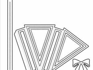 SBD479 Simple and Basic die, Triangle Cone - Trekant Kegle