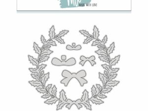 63433 MW Made With Love Dies, Holly Wreath - Krans