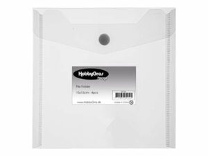 SS126 HobbyGros Storage, File Folder - Plastik opbevaring 15x15 cm. (4 stk.)