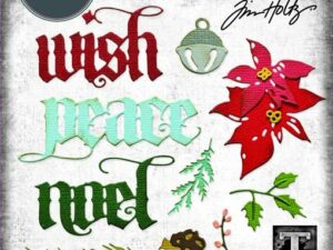 666716 Sizzix Die Tim Holtz Thinlits, Vault - Holiday Classic