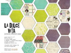 C026 Elizabeth Craft Design Cardstock Papir, La Dolce Vita