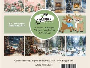 BLP356 By Lene Papirblok 30 x 30 cm, Christmas Spirit