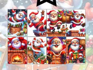 PFA156 Paper Favourites, Papirsblok A5, Funny Santa